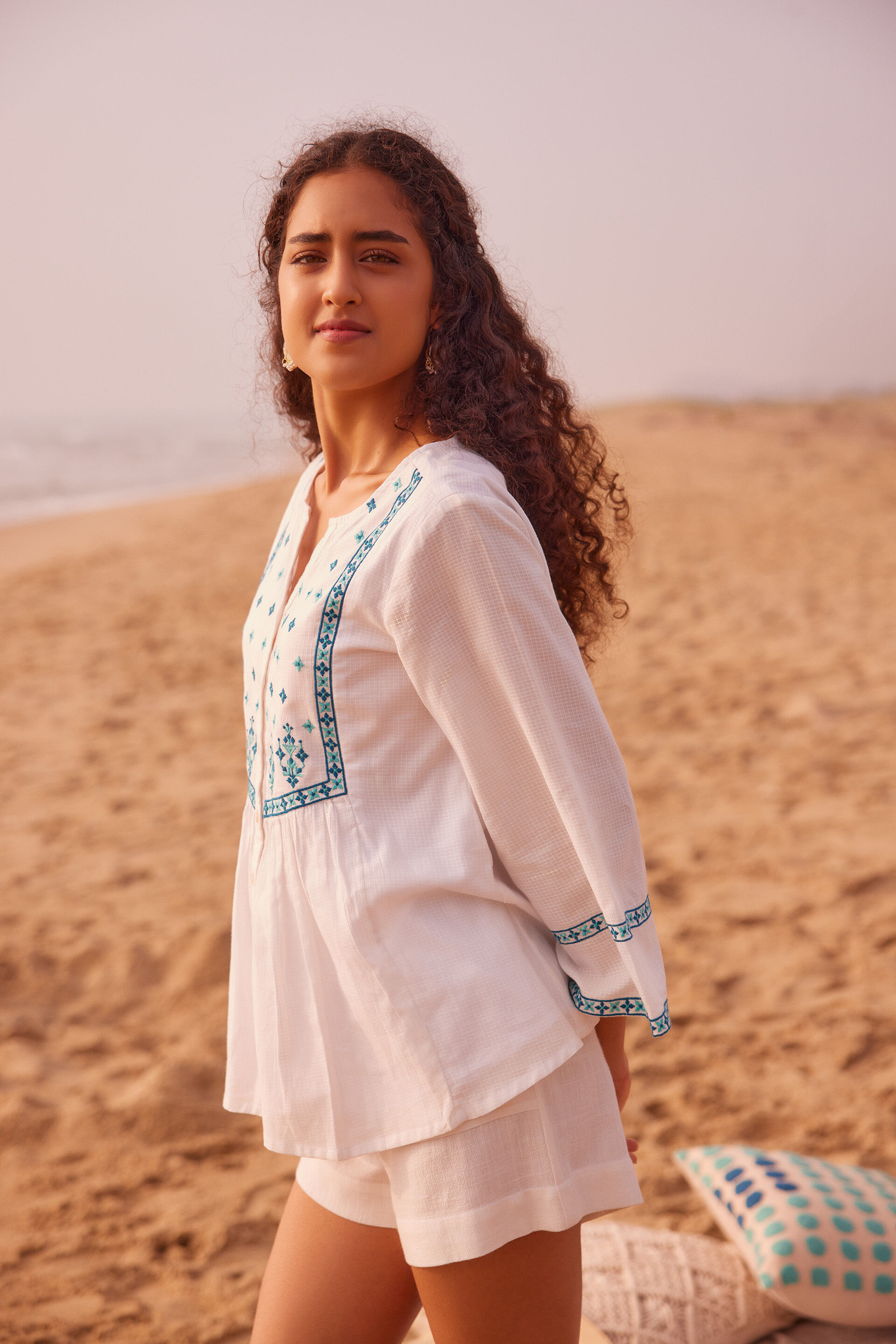 Nirala Noor Top, White, image 3